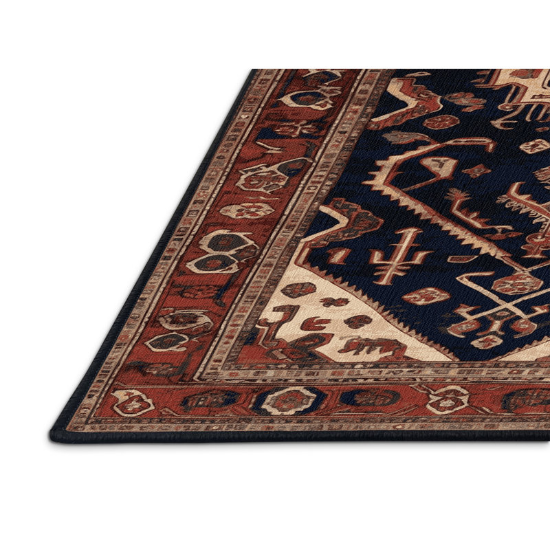 Tapis brun lavable à la machine, Rectangulaire 2 pi x 3 pi