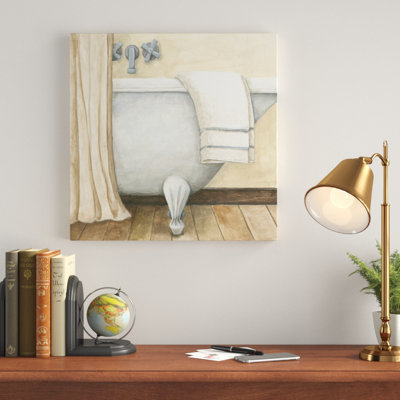Contemporary Bath I by Megan Meagher - Wrapped Canvas Painting