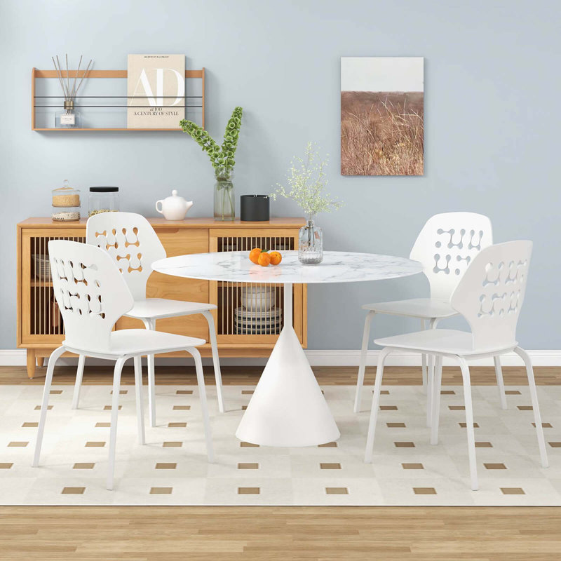 Lonney 18'' H Side Chair, White