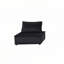 Ensemble de 2 chaises longues sans accoudoirs en velours noir Anna