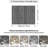 Washable Rugs - Long Hallway Rug Low Pile Rug with Non Slip Backing Floor Mat Moroccan Indoor Carpet for Kitchen Bedroom Entryway Black-1119140873