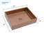 Lavabo de salle de bain 19 po x 15 po en acier inoxydable or rose avec bonde escamotable