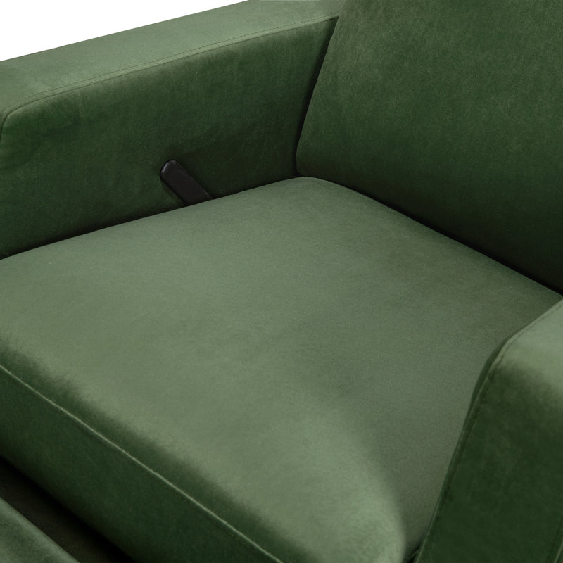 Crewe Recliner and Swivel Glider, Forest Green Velvet