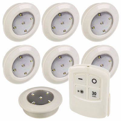 12 Piece Multi-function LED Under Cabinet Puck Light