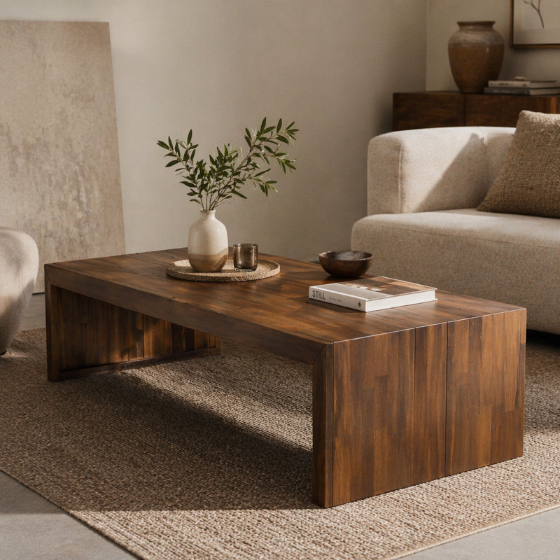 Ensemble de conversation d'extérieur avec canapé et table basse 3 places, Beige / beige, moka