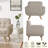 Contemporary Accent Armchair with Linen Upholstery Living Room Furniture-1409451773
