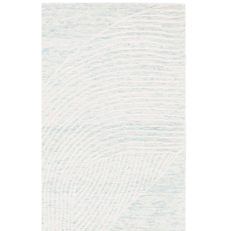 Pine Hand Tufted Wool;Cotton Abstract Rug, Rectangle 3' x 5'