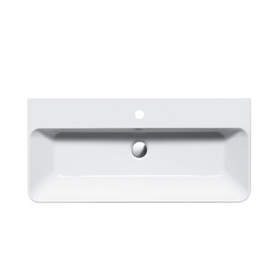 Catalano Proiezioni 90 16.53'' White Ceramic Rectangular Bathroom Sink with Overflow