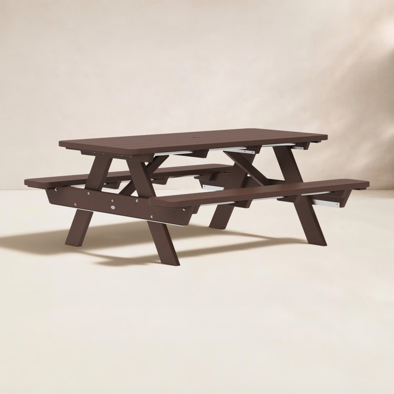 Table de pique-nique 72 po POLYWOOD Park, Acajou