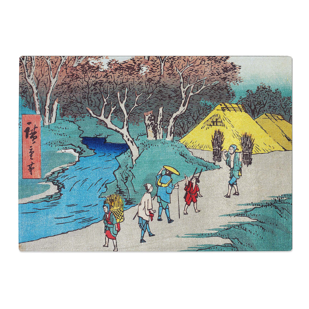 Tempered Glass Mizukuchi by Utagawa Hiroshige Chopping Board