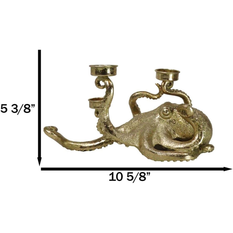 Ciceklic 5.25'' H Polyresin, Gold