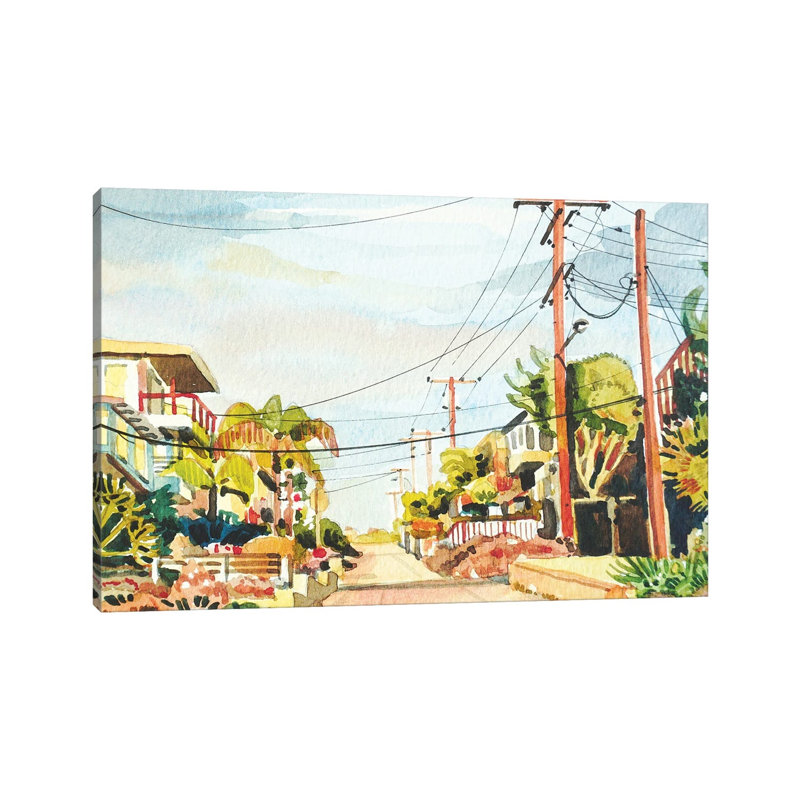 After The Rain - Manhattan Beach by Luisa Millicent - Wrapped Canvas Painting, 66.04 cm H x 45.72 cm W x 3.175 cm D