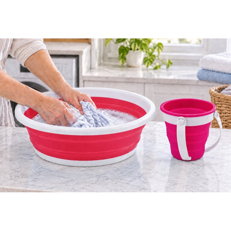Bol de service en plastique Chaker, Rose