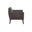 Méridienne Mid-Century moderne avec capitonnage à boutons et finition pacane, parfaite pour le confort et le style de tout salon.-923499614