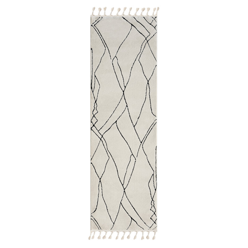 Magic Tapis white Rug, Runner 80 x 250 cm