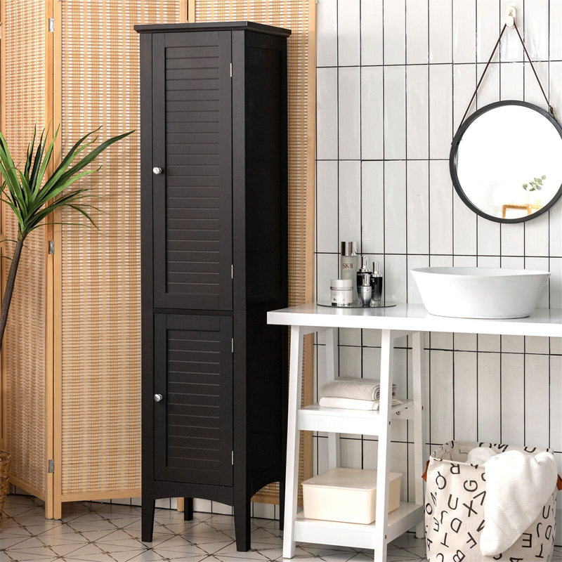 Linen Cabinet, Black