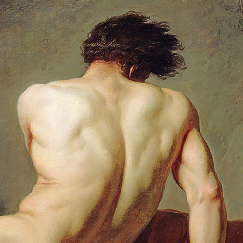 «By Jacques-Louis David», reproduction sur toile, H 16,75 po x l 21,25 po x P 1,875 po