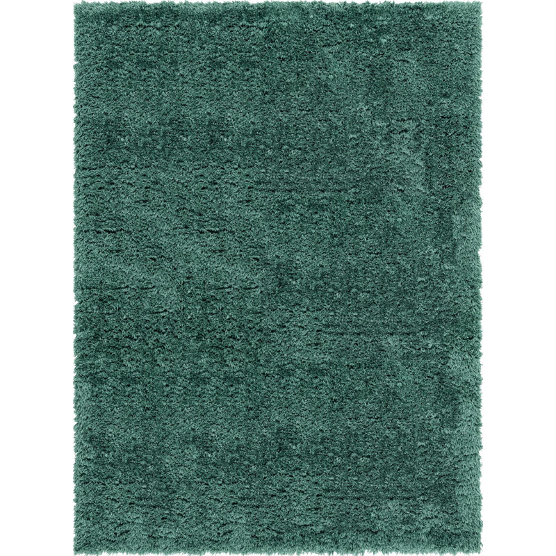 Tapis à poils longs en polyester tissé à la machine Ragene, Rectangle 7 pi x 10 pi