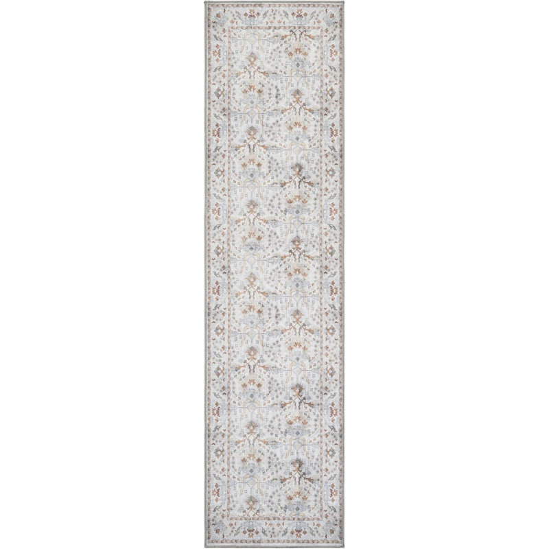 Traditional Guljan Area Rug Ivory Color, Runner 2'7" x 10'