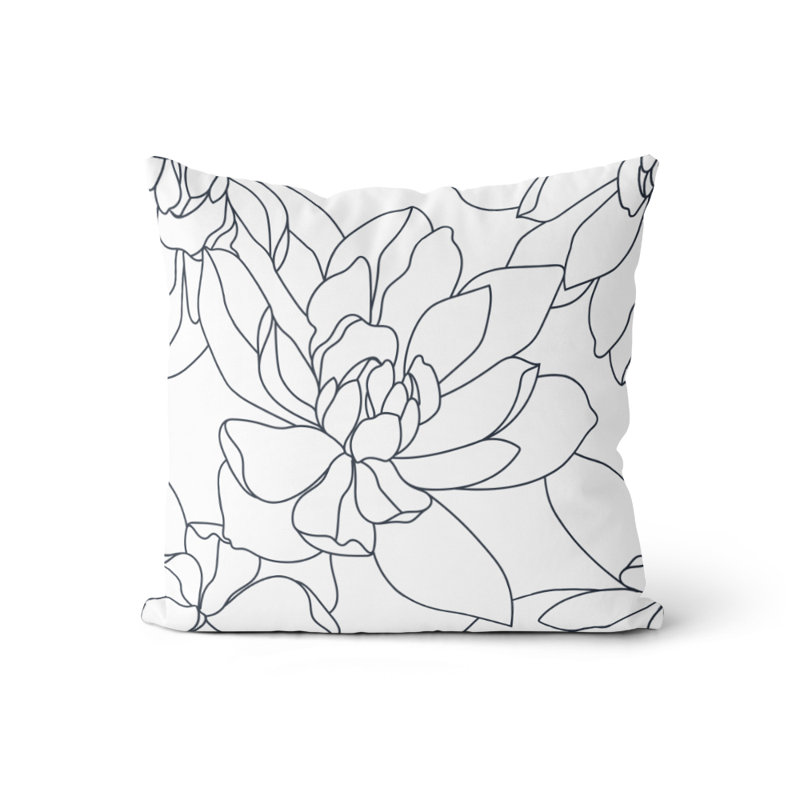 Coussin 18 x 18 Gerbe bleu marine