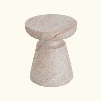 Outdoor/Indoor Lightweight Concrete Side Table