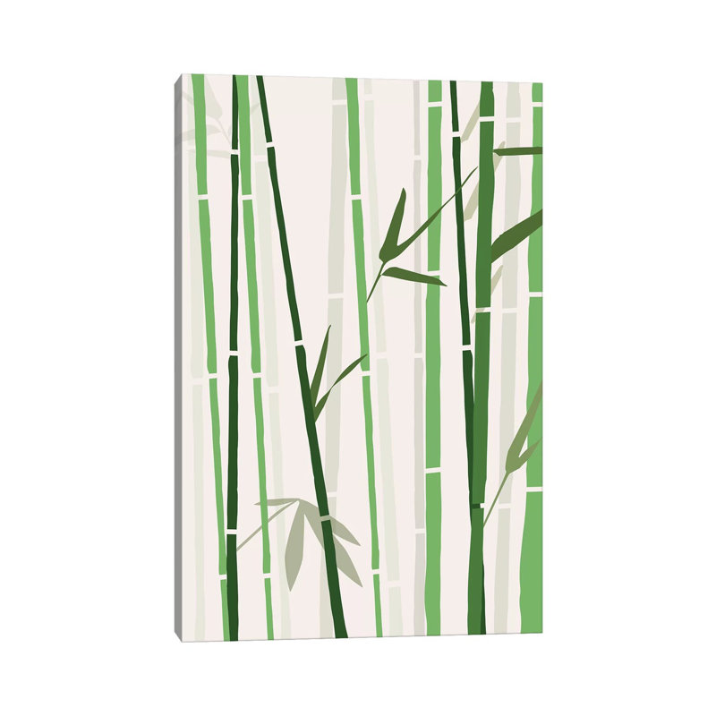 Bamboo - Wrapped Canvas Painting, 66.04cm H x 45.72cm W x 1.91cm D