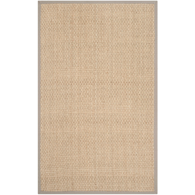 Auckland Bamboo Slat/Seagrass Natural/Gray Area Rug