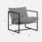 Reagle Modern Metal Framed Sling Accent Chair-81655793