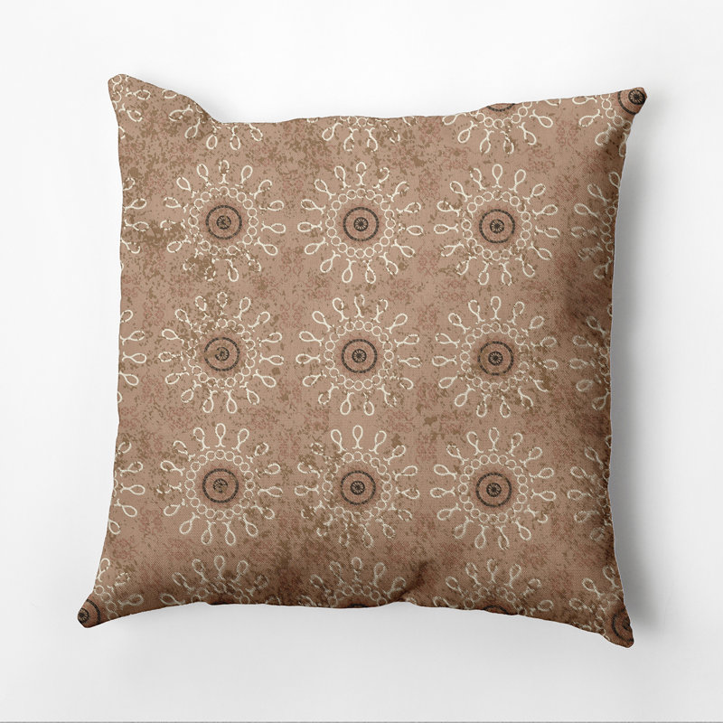Oreiller carré HH Revival, 20 po x 20 po, Taupe