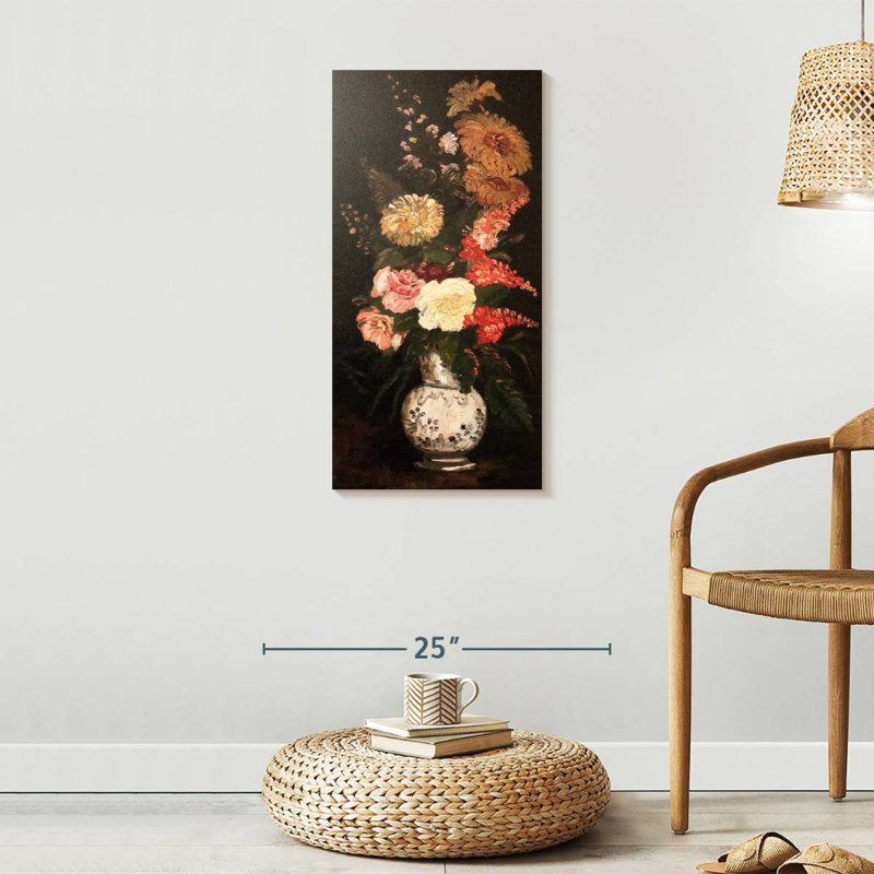 Vase de fleurs 1886, 30" H x 15" W