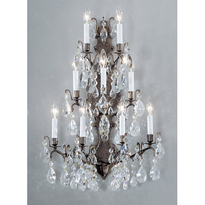 Lampe murale bougie 9 lumières Gregor