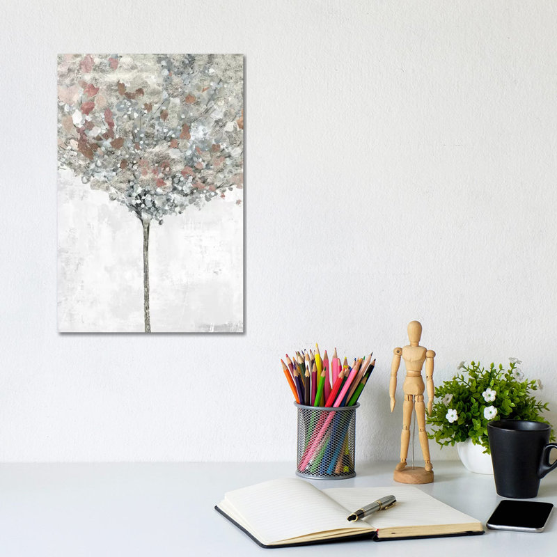Silver Song by Allison Pearce - Wrapped Canvas Print, 20.32 cm H x 30.48 cm W