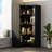 L-Shaped Corner Glass Door Display Case With LED Light