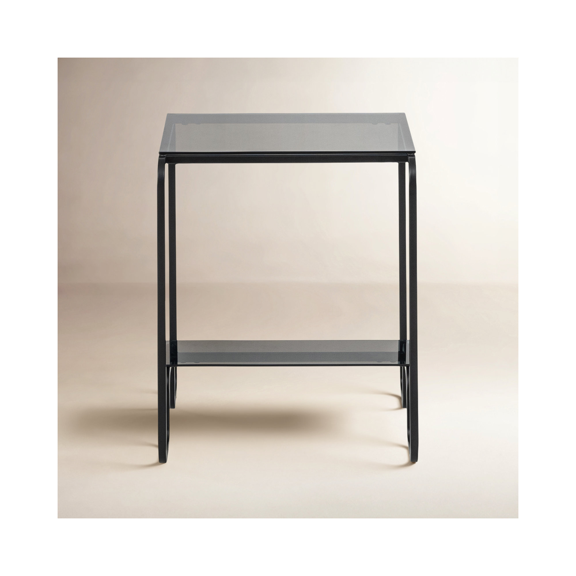 Selene 2-Tier Tempered Glass End Table