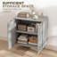 HOMCOM Sideboard Buffet Cabinet with 2 Doors and Adjustable Shelf, Grey