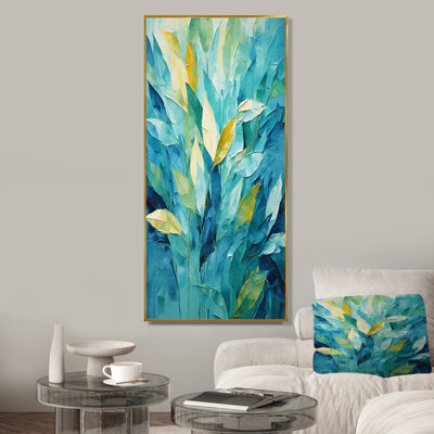 Blue Tropical Plants Mirage 1 - Jungle Wall Art