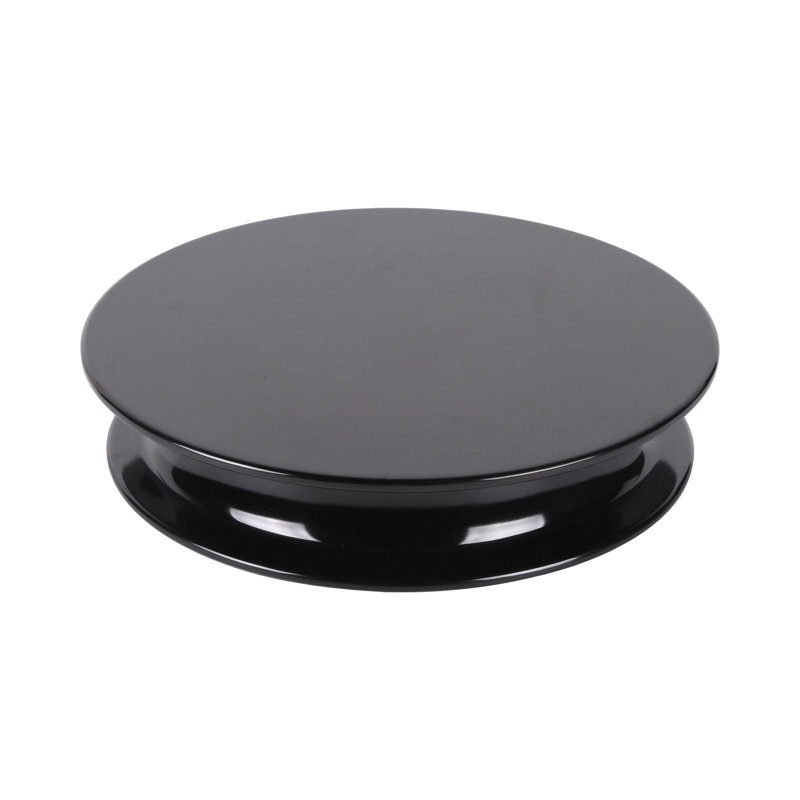 Assiette plate en mélamine 11 po flat, Noir