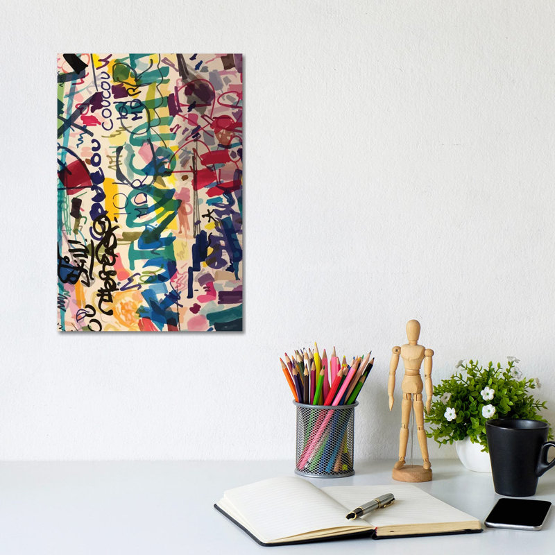 Graffiti Urban Art People's Writing by Emmanuel Signorino - Wrapped Canvas Print, 20.32 cm H x 30.48 cm W