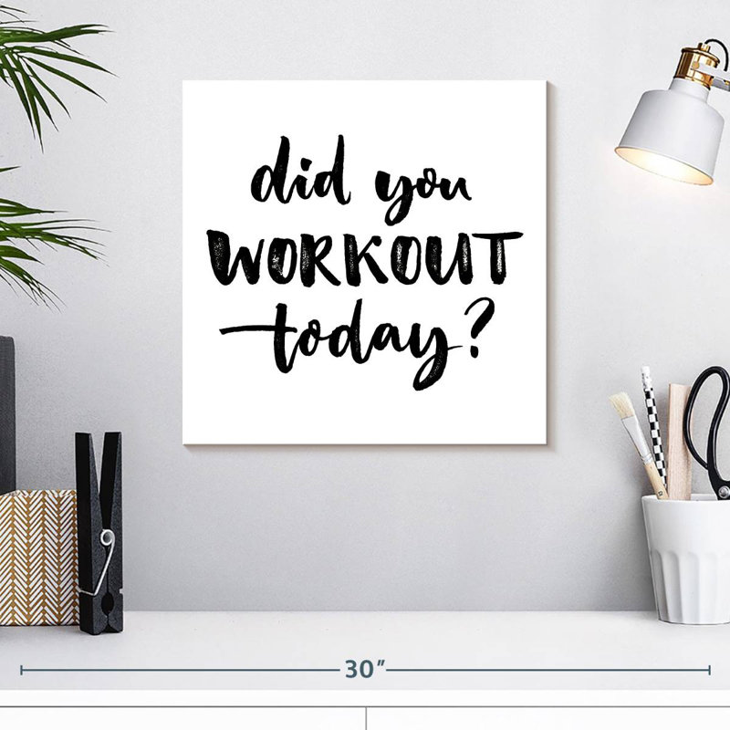 Tergel Did You Workout Typography