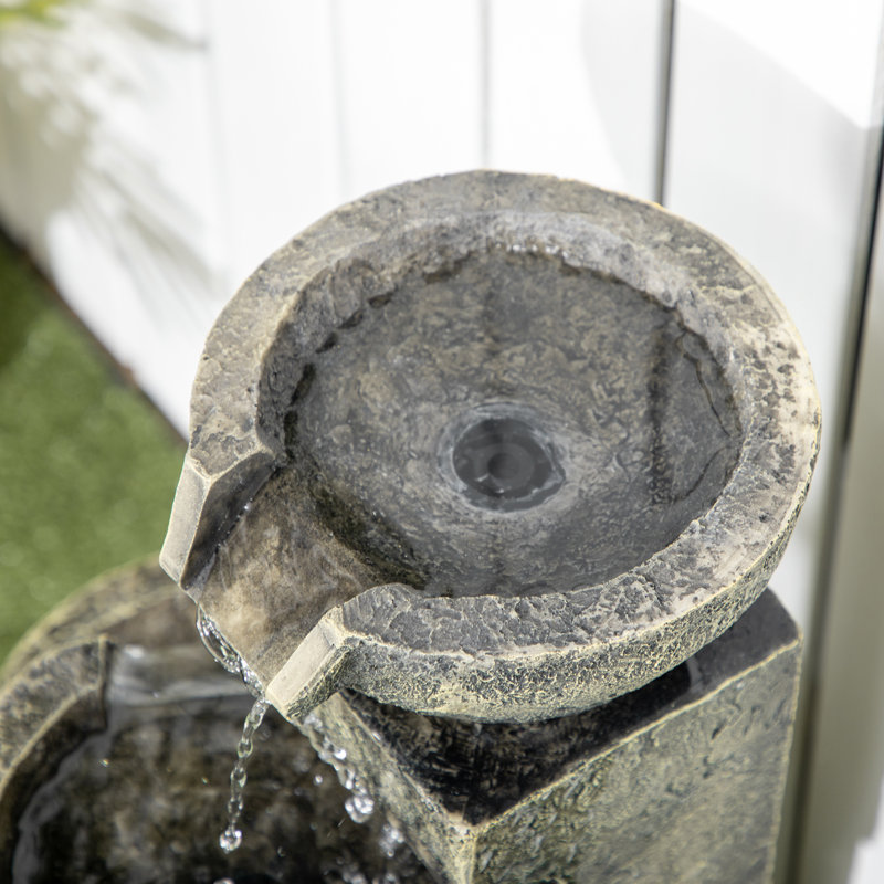 Outdoor Floor Fountain with Lights