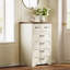 Ensemble de chambre à coucher 3 pièces Brookhaven - Commode 7 tiroirs, commode 6 tiroirs et 2 tables de chevet avec tiroir et rangement ouvert-761669506