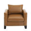 Chaise d'appoint en bois avec coussin amovible