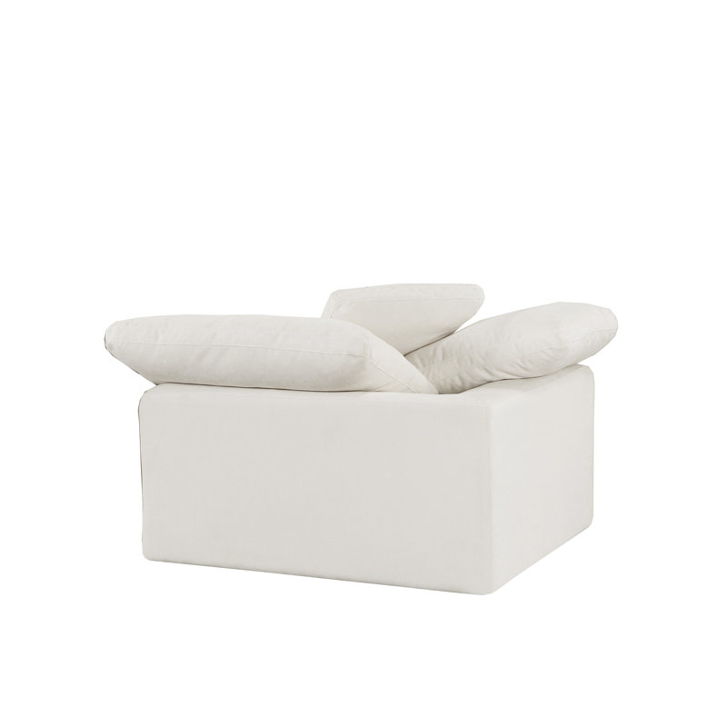 Canapé modulaire en coin avec repose-pieds Claughaun