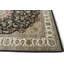 Tapis oriental noir Indo-nain 9x12
