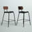 Buda Upholstered Faux Leather Counter Stool-515288267-515288271-515288256
