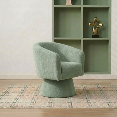 Caleigha Fabiola 27.9'' Swivel Barrel Chair