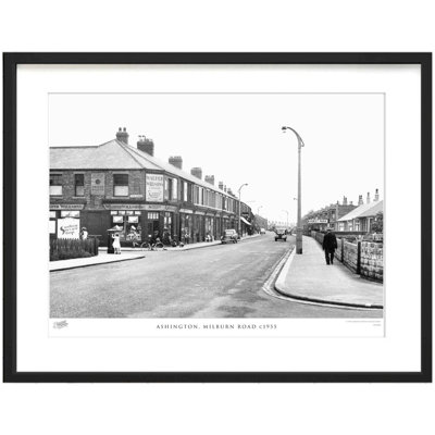 Ashington, Milburn Road C1955 - Single Picture Frame Print