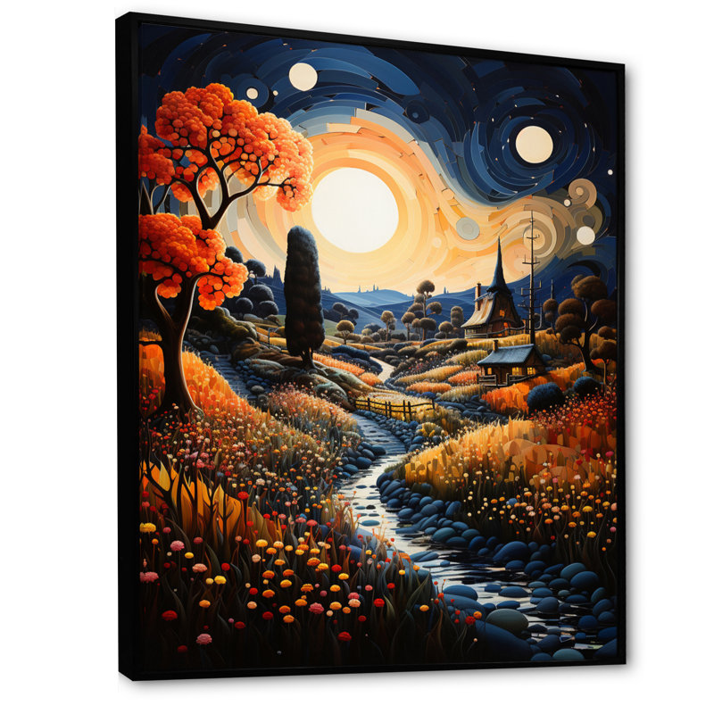 Point de vue enchanteur Venero Farmhouse Farmstead, Noir, H 32 po x l 24 po x P 1 po