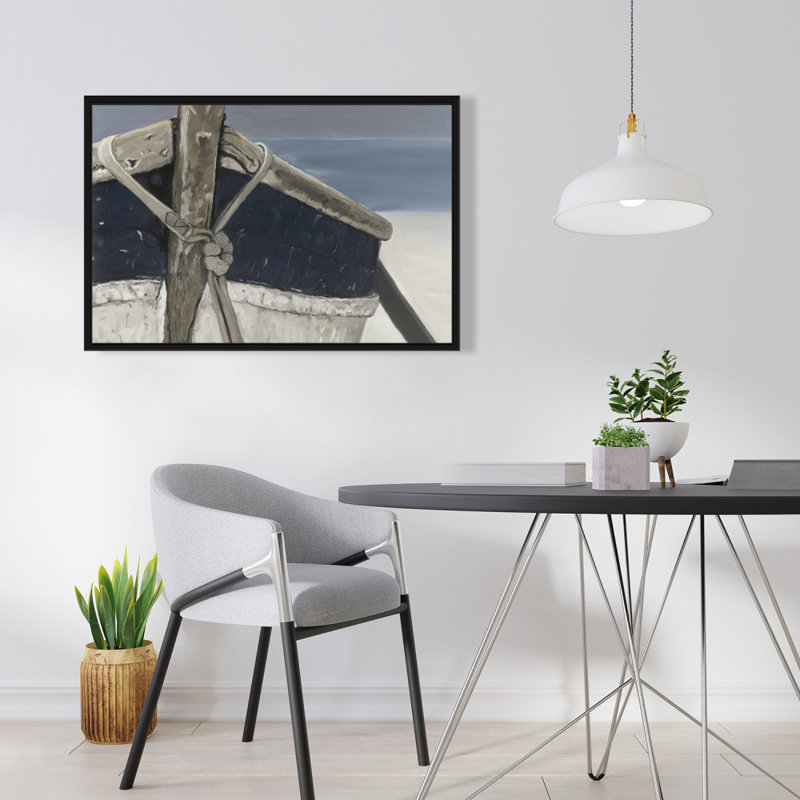 «Bateau» sur toile, H 24 po x l 36 po