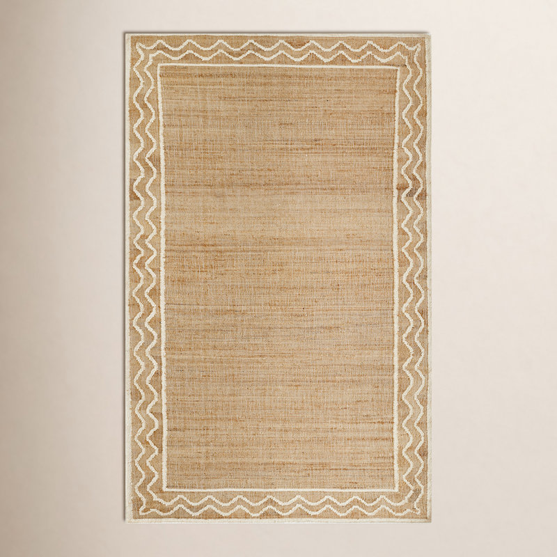 Erin Gates by Momeni Orchard Ripple Natural Hand Woven Wool and Jute Area Rug, Rectangle 10' x 14'